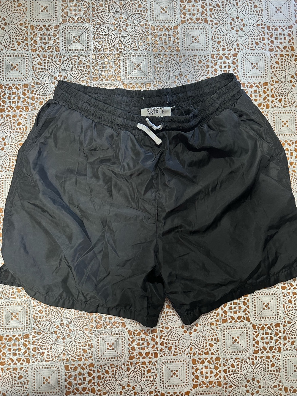 Maison Article Shoe Palace Black Athletic Shorts Men’s XL